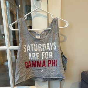 Gamma Phi cropped tank